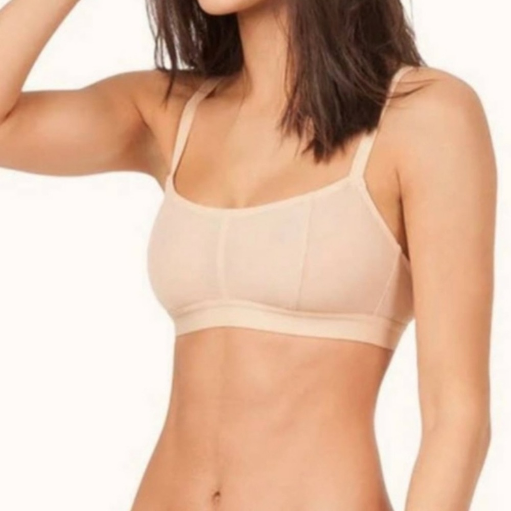 Lively The Straight Up Bralette Nude Tan Mesh S